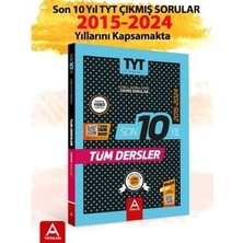 A Yayınları Son 10 Yıl Tyt Tüm Dersler Çıkmış Sorular 2015-2024