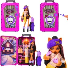 Monster High Gizemli Arkadaşlar Tatil Serisi Clawdeen Wolf Bebek Oyun Seti JMG64 JMG65