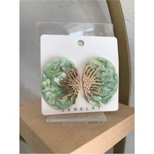 LinAlya Jewelry Desenli Güneş Küpe