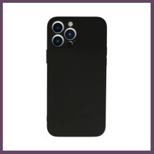 Bezos iPhone 13 Pro Uyumlu Kılıf Nano Içi Kadife Silikon - Siyah Bhs