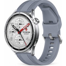 Sneezy Xiaomi Watch S5 46MM Uyumlu Tpuflex Çift Şerit Örgü Desenli Silikon Kordon