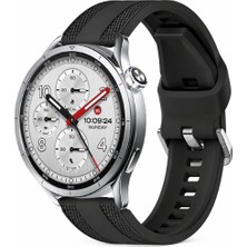 Sneezy Xiaomi Watch S5 46MM Uyumlu Tpuflex Çift Şerit Örgü Desenli Silikon Kordon