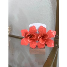 LinAlya Jewelry Büyük Çiçek Küpe