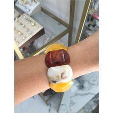 LinAlya Jewelry Kemik Model Lastik Bilezik