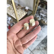 LinAlya Jewelry Vintage Model Gold Klipsli Küpe (Xuping/kararmaz)