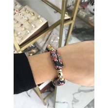LinAlya Jewelry Gol Detaylı Lastikli Model Bileklik