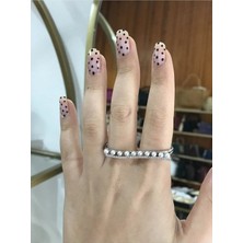 LinAlya Jewelry Inci ve Taş Detaylı 2li Model Yüzük