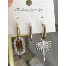 LinAlya Jewelry 3'lü Vip Kombin Model Küpe
