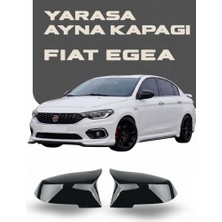 OtoÇizgi Fiat Egea Yarasa Ayna Kapağı Piano Black Tüm Modeller Için Uyumludur