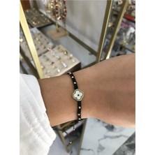 LinAlya Jewelry Papatya Nazar Boncuk Detaylı Ip Model Ayarlanabilir Bileklik
