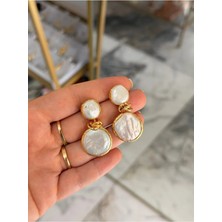 LinAlya Jewelry Vıp Barok Inci ve El Işçiliği Detaylı Tasarım Küpe
