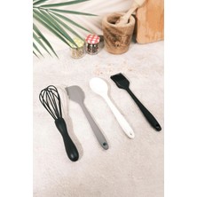 Ayem Home Silikon Fırça, Kaşık, Spatula ve Çırpıcı Seti | 4’lü Set, Yapışmaz ve Dayanıklı