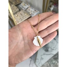 LinAlya Jewelry Midye ve Balık Model Kolye