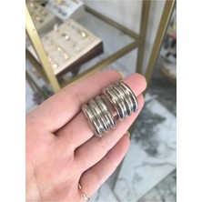 LinAlya Jewelry Sıralı Bombeli Küpe