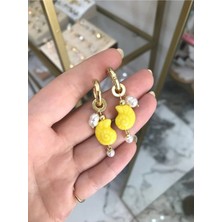 LinAlya Jewelry Deniz Kabuğu ve Incili Küpe