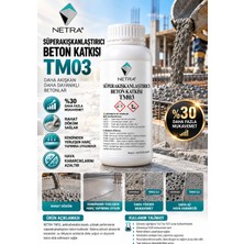 Netra Süperakışkanlaştırıcı Beton Katkısı – Polikarboksilat Esaslı Sıvı Süperakışkanlaştırıcı Beton Katkısı,  Beton Mukavemet Artırıcı, Kendinden Yerleşen Beton Katkısı, Su Azaltıcı Beton Katkısı, 1 kg