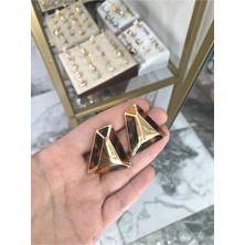 LinAlya Jewelry Özel Seri Leopar Detaylı Küpe