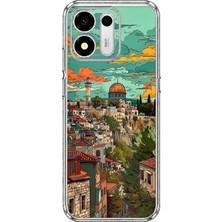 TechTree Honor X7E Plus 5g Uyumlu Özgür Filistin ve Kubbetüs Sahra Baskılı Silikon Kılıf