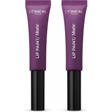 L'oréal Paris Infaillible Lip Paint Matte 207 Wuthering Purple Mürdüm Likit Mat Ruj 2 x 8 ml
