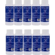 Neva Nevacolor 20 Volume %6 Krem Oksidan 50ML x 10 Beyaz Amonyaklı Etkili Saç Renk Açıcı