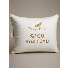 Olivya Home %100 Kaz Tüyü Yastık 20 Gıdık 50X70 Stark - Biyeli