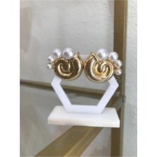 LinAlya Jewelry Inci Detaylı Küpe