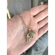 LinAlya Jewelry Renkli Taş Detaylı Balık Model Kolye