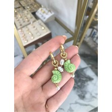 LinAlya Jewelry Deniz Kabuğu ve Incili Küpe