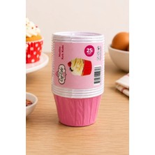 Le Mabelle Pembe  Kraft Muffin Kek Kalıbı
