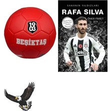 Beşiktaş Kırmızı Futbol Topu No:5 + Rafa Silva Posterli Futbolcu Kitabı 2'li Set