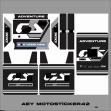 Aey MOTOSTICKER42 Bmw R 1300 Gs Orjinal Topcase Uyumlu Kaplama Pad