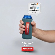 Xpermate 50 cl Kutu İçecek Kılıfı Termal Neopren Soğuk Tutucu İçecek Kılıfı Gri