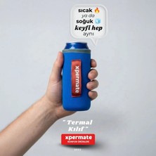 Xpermate 50 cl Kutu İçecek Kılıfı Termal Neopren Soğuk Tutucu İçecek Kılıfı Mavi