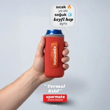 Xpermate 50 cl Kutu İçecek Kılıfı Termal Neopren Soğuk Tutucu İçecek Kılıfı Kırmızı