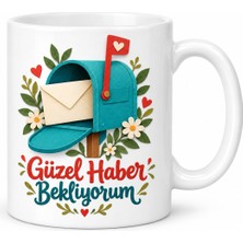 Defne Store Minik Posta Kutusu Tasarımlı Porselen Kupa - Model 629 Dfnbez