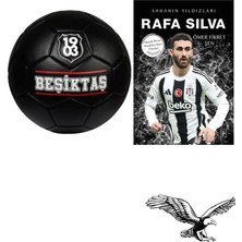 Beşiktaş Siyah Futbol Topu No:5 + Rafa Silva Posterli Futbolcu Kitabı 2'li Set