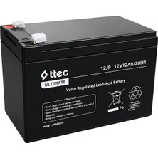 Ttec 12JP 12 Volt 12 Ah Bakımsız Kuru Akü 151X98X100MM