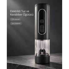 Midas Toptan Home Mutfak ve Sofra Kullanımına Uygun Çift Hazneli Elektrikli Tuz Karabiber Öğütücü