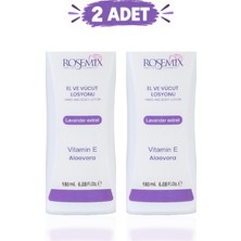 Metemix Rosemix - Lavanta Özlü Alovera Vitamin-E El ve Vücut Losyonu - 2 Adetlik Set