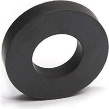 Magneteksan Ø45XØ22X8 mm Y35 Halka Ferrit Mıknatıs 4 Adet - Şamandıra ve Deney Için | Mıknatıs Avm