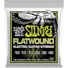 Vionna Ernie Ball Normal Slinky Flatwound Elektro Gitar Telleri 10-46 Kalibre (P02591)