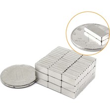 Magneteksan 10X4X2 mm N35 Blok Neodyum Mıknatıs 50 Adet - Dolap ve Kapak Tutucu | Mıknatıs Avm