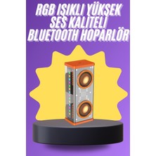 Twin Store Yüksek Ses Kaliteli Kablosuz 5.0 Bluetooth Hoparlör Rgb Işıklı