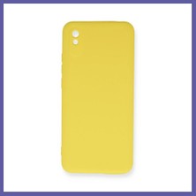 Nida Redmi 9A Kılıf Nano Içi Kadife Silikon - Sarı Nıda