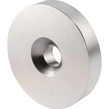 Magneteksan Ø40X5 mm N35 Havşa Delikli Neodyum Mıknatıs 2 Adet - Vidalı Montaj Için | Mıknatıs Avm
