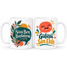 Nida Sohbetin Iki Ucu 2'li Porselen Kupa Seti - Model 652 Nıda