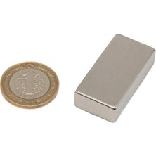 40X20X10 mm N35 Blok Neodyum Mıknatıs 2 Adet - Endüstriyel Kullanım Için | Magneteksan