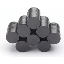 Magneteksan Ø17X3 mm Y35 Yuvarlak Ferrit Mıknatıs 200 Adet - Buzdolabı Süsü Yapımı | Mıknatıs Avm