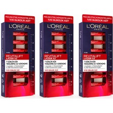 L'Oréal Paris L'oreal Paris Revitalift Lazer X3 %10 Glikolik Asit Peeling Etkili 7 Günlük Ampül Kür 3 Kutu