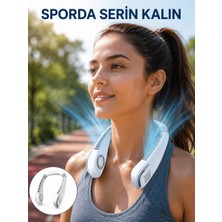 Twin Store Kanatsız Boyun Tipi Fan | Giyilebilir Serinletici, Düşük Sesli, Hafif Abs Gövde, USB Şarj Edilebilir Yeni Nesil